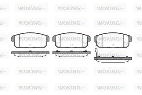 Колодки гальмівні WOKING P9833.11