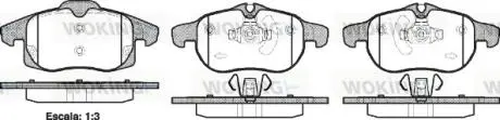 Тормозные колодки перед. ASTRA/SIGNUM/VECTRA/SAAB 9-3 1.8-3.2 03-10 WOKING P9883.40