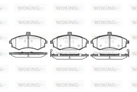 Колодки гальмівні WOKING P9933.02