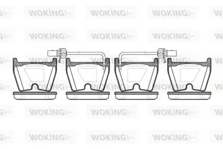 Колодки гальмівні WOKING P9963.02