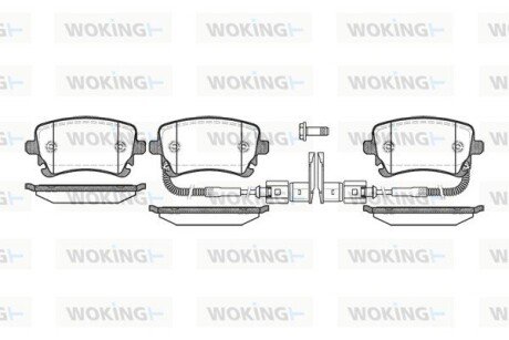 Колодки гальмівні WOKING P9973.02