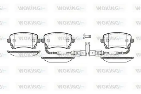 Колодки гальмівні WOKING P9973.02