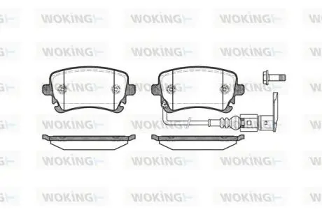 Гальмівні колодки WOKING P9973.11