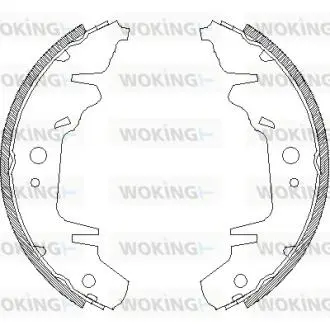 Гальмівні колодки (набір) WOKING Z4020.00