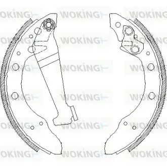 Гальмівні колодки WOKING Z4046.00