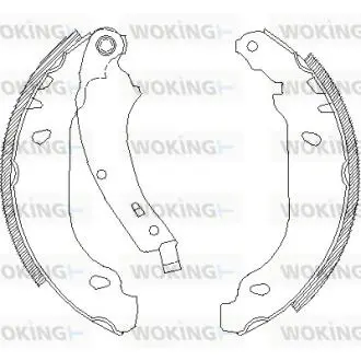 Гальмівні колодки WOKING Z4074.00