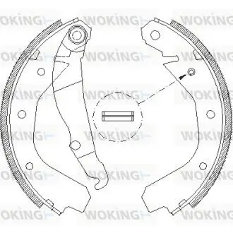 Колодки тормозные WOKING Z4088.00