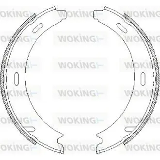 Колодки тормозные бараб. задн. (Remsa) Mercedes-benz A-class (w169) 1.5 04-12,Mercedes-benz A-class (w169) 1.7 04-12 WOKING Z4093.01