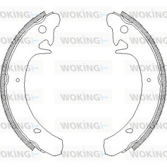 Колодки тормозные WOKING Z4129.00