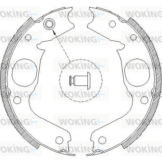 Тормозные колодки задние. Challenger/Galloper/L400/Pajero (95-15) WOKING Z4148.00