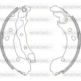 Колодки тормозные WOKING Z4168.00