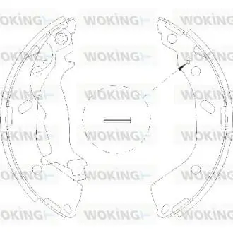 Колодки гальмівні. задн. (Remsa) Hyundai Getz 1.1 02-10,Hyundai Getz 1.3 02-10 WOKING Z4193.00