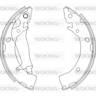 Колодки тормозные барабанные Hyundai Getz 1,1-1,6i 1,5d / задн (Z4203.00) WOKING Z420300