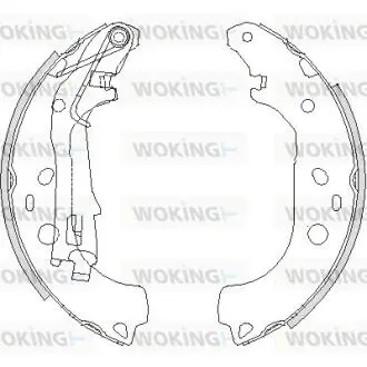 Колодки гальмівні барабанні WOKING Z420600