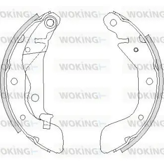 Колодки гальмівні. задн. (Remsa) Chevrolet Aveo T250 T300 WOKING Z4208.00 (фото 1)