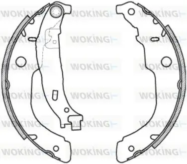 Колодки гальмівні барабанні WOKING Z421200