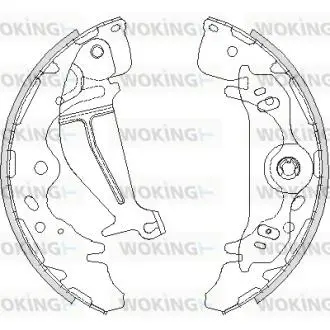 Колодки тормозные бараб. задн. (Remsa) Hyundai H-1 08> WOKING Z4219.00