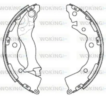 Тормозные колодки задние. Accent/Rio 1.4-1.6 05-21 WOKING Z4234.00