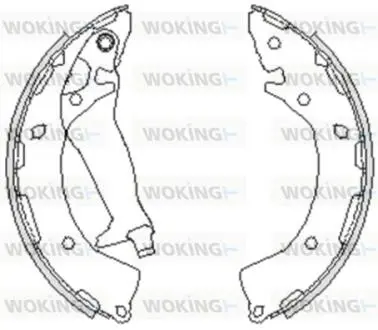 Колодки гальмівні. задн. (Remsa) Hyundai I10 1.0 07-13,Hyundai I10 1.1 07-13 WOKING Z4248.00