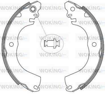 Колодки тормозные WOKING Z4257.00