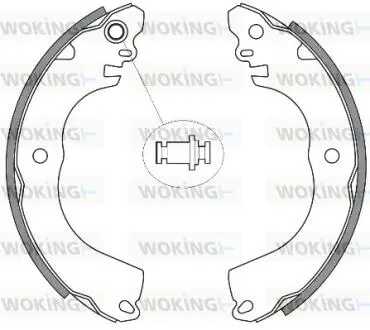 Колодки тормозные WOKING Z4257.00