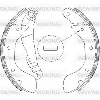 Колодки тормозные WOKING Z4307.00