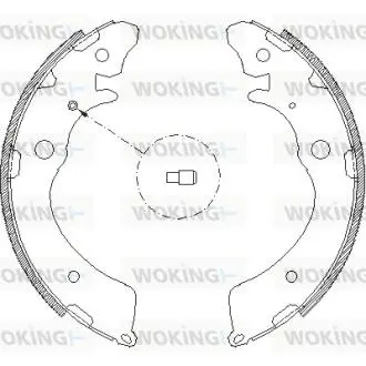 Тормозные колодки зад. Honda Accord III/IV 85-93/Suzuki Jimny 98-(Akebono) WOKING Z4383.00