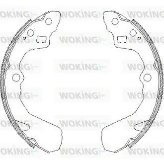 Колодки гальмівні барабанні Suzuki Swift 05> / задн (Z4386.00) WOKING Z438600