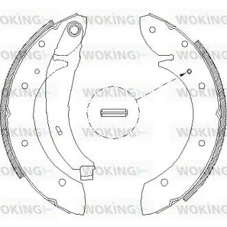 Колодки гальмівні барабанні WOKING Z439602