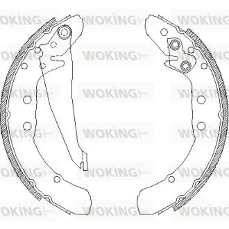 Гальмівні колодки WOKING Z4397.00