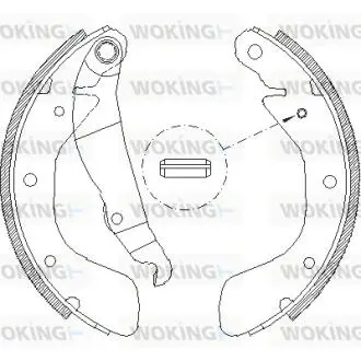 Колодки тормозные WOKING Z4398.00
