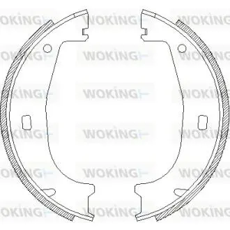 Колодки тормозные WOKING Z4406.00
