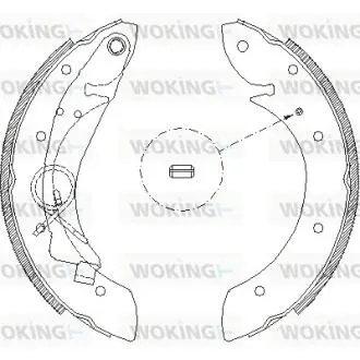 Гальмівні колодки задн. 405/Berlingo/Partner/Xsara (96-21) WOKING Z4419.00