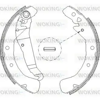 Колодки тормозные бараб. задн. (Remsa) Opel Astra h 1.2 04-14,Opel Astra h 1.3 04-14 WOKING Z4422.00