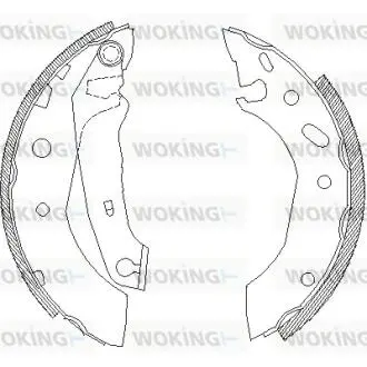 Гальмівні колодки (набір) WOKING Z4507.01