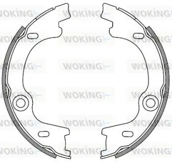 Колодки тормозные WOKING Z4630.00