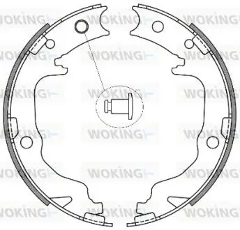 Гальмівні колодки WOKING Z4641.00