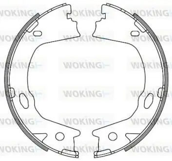 Колодки тормозные бараб. задн. (Remsa) Hyundai Grandeur 2.2 03-,Hyundai Grandeur 3.3 03- WOKING Z4657.00