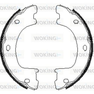 Колодки тормозные WOKING Z4674.00