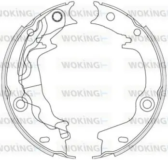 Гальмівні колодки задн. Accent/Cerato/Rio 1.4-1.6 05-21 WOKING Z4676.00