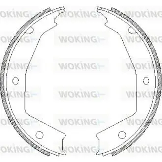 Колодки гальмівні барабанні WOKING Z470500