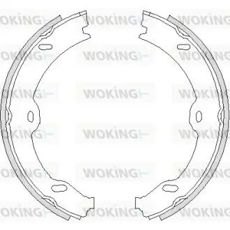 Гальмівні колодки WOKING Z4708.00