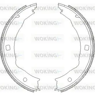 Колодки тормозные барабанные WOKING Z471700