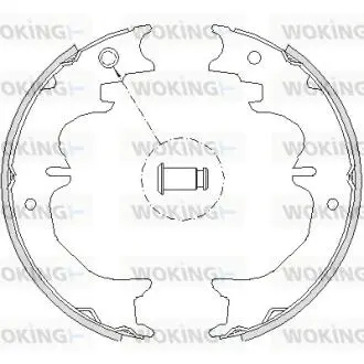 Колодки тормозные бараб. задн. (Remsa) Lexus Gx (urj15_) 4.6 09-,Toyota Land cruiser 3.0 02-09 WOKING Z4727.00
