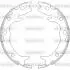 Колодки тормозные бараб. задн. (Remsa) Honda Accord vii 2.0 03-12,Honda Accord vii 2.2 03-12 WOKING Z4737.00 (фото 1)