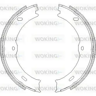 Колодки тормозные бараб. задн. (Remsa) Mercedes-benz Sprinter 35-t 1.8 06-,Mercedes-benz Sprinter 35-t 2.1 06- WOKING Z4746.00