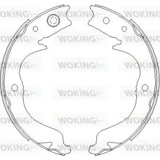Колодки тормозные бараб. задн. (Remsa) Citroen C-crosser 2.2 07-,Citroen C-crosser 2.4 07- WOKING Z4748.00
