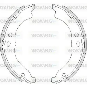 Колодки тормозные WOKING Z4750.00