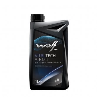 Трансмиссионное масло VitalTech ATF DIII полусинтетическое 1 л Wolf 8305306