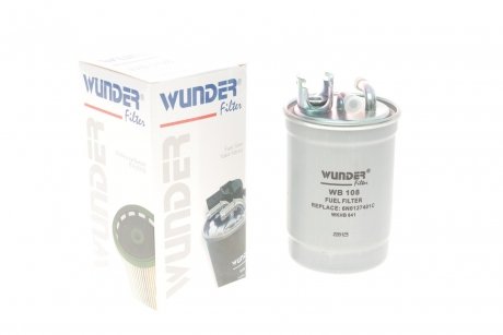 Фильтр топливный VW Caddy 1.9SDI/TDI -03 WUNDER FILTER WB 108 (фото 1)